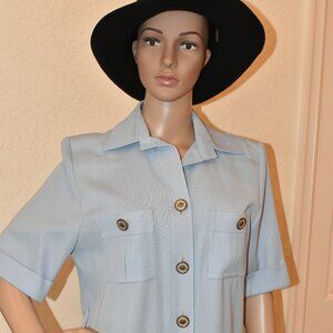 Vintage Lafayette Collection light blue dress US 8